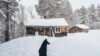 Winter picture of Jordbruhytta in Saltdal