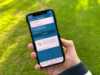 Phone which has the app reis nordland open